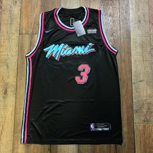 NWT Dwayne Wade Miami Heat NBA City Jersey XL